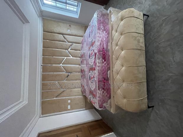 King Jonathan King Size Bed Frame And Ottoman With Two Sid photo 3