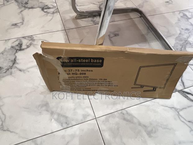 Universal Mount Metal Tv Stand Holder W/Hollow Vertical Tube · Photo 2