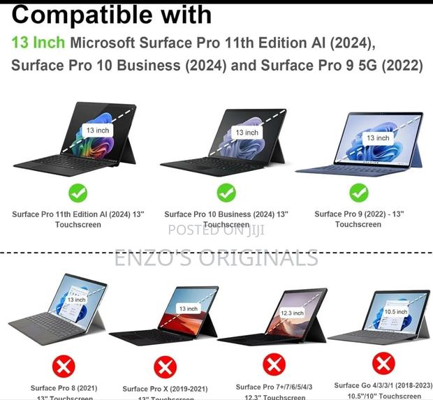 Microsoft Surface Pro 11 And Pro 9 Premium Leather Case photo 2