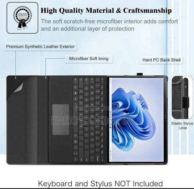 Microsoft Surface Pro 11 And Pro 9 Premium Leather Case photo 8
