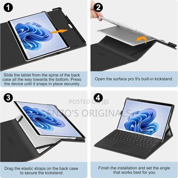 Microsoft Surface Pro 11 And Pro 9 Premium Leather Case photo 9
