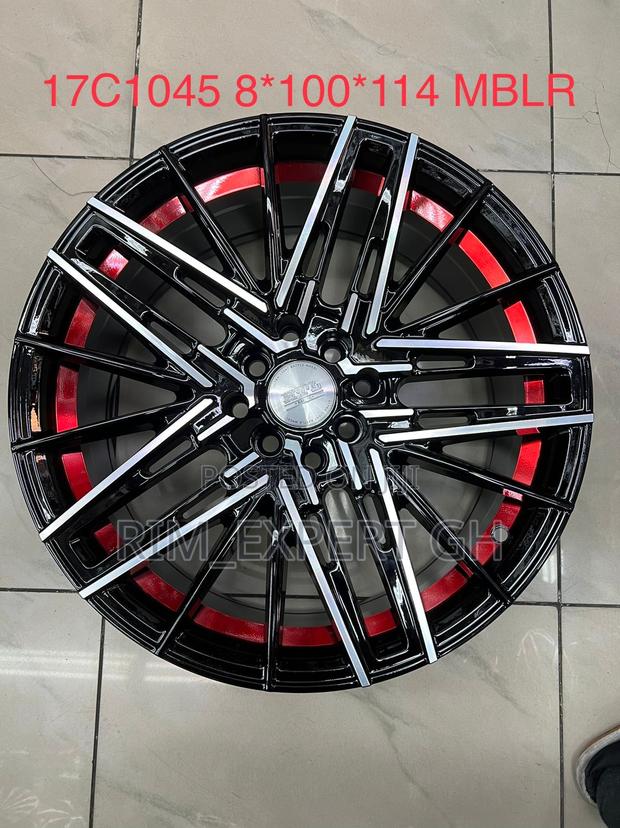 Rim 17 4 Holes Black With Red