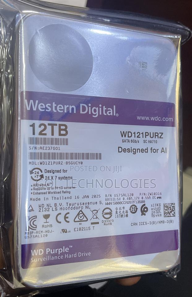 12 Tb Surveillance HDD for CCTV Western Digital Purple · Photo 4