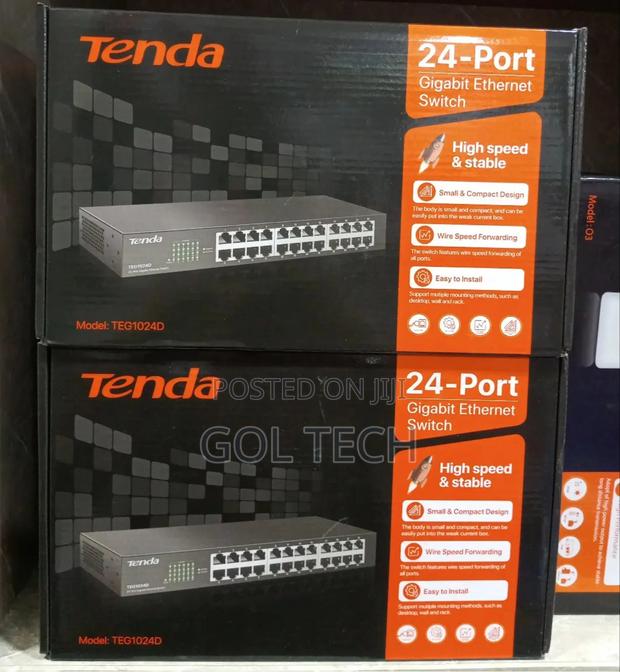 Tenda 24port Gigabit Ethernet Switch Teg1024d Rack Mount · Photo 4