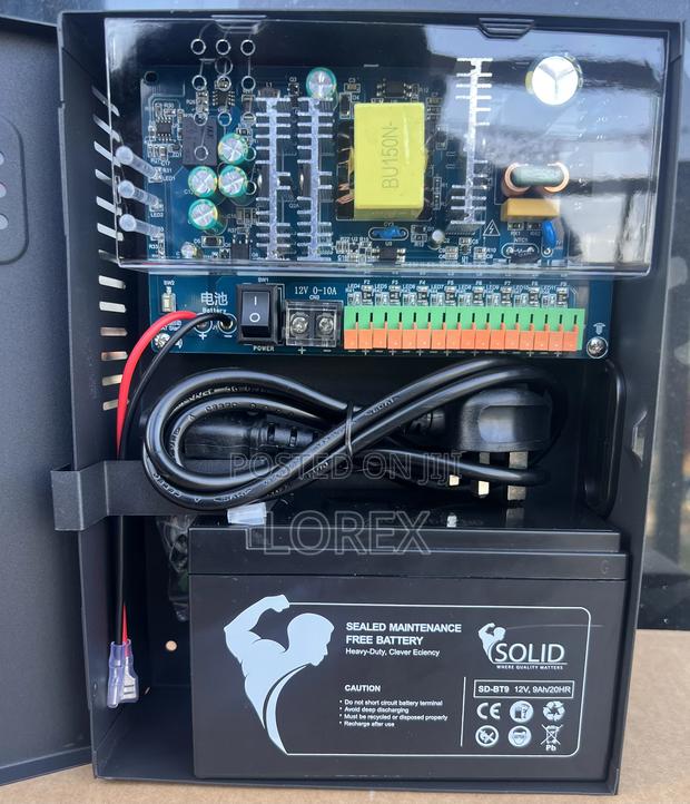 Power Supply 9ch/10a CCTV With Battery Back 9ah · Photo 4