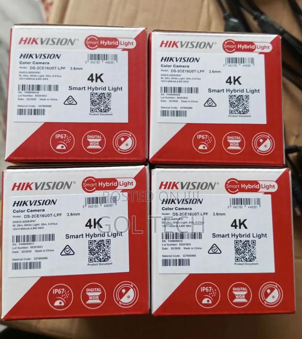 Hikvision Analog Audio Camera 8mp Ds-2ce16u0t-LPF Camera · Photo 4
