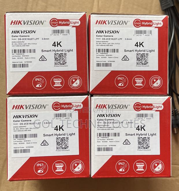 Hikvision Analog Camera 8mp Ds-2ce16u0t-LPF · Photo 3