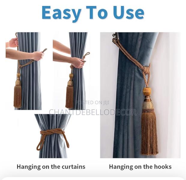 Luxury Tassel Rope Curtain Tieback 95ghc for 2pcs photo 9