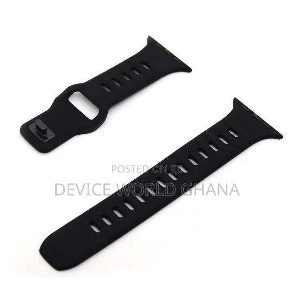 Monochrome Silicone Strap for Apple Watch All Modes S1-S10 photo 11