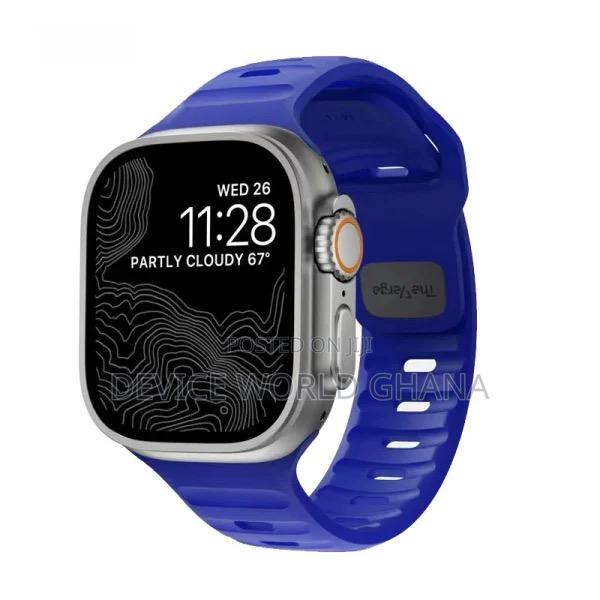Monochrome Silicone Strap for Apple Watch All Modes S1-S10 photo 12