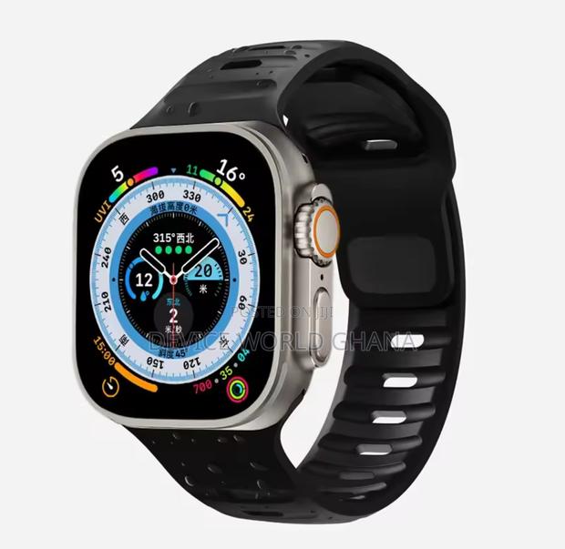 Monochrome Silicone Strap for Apple Watch All Modes S1-S10 photo 3