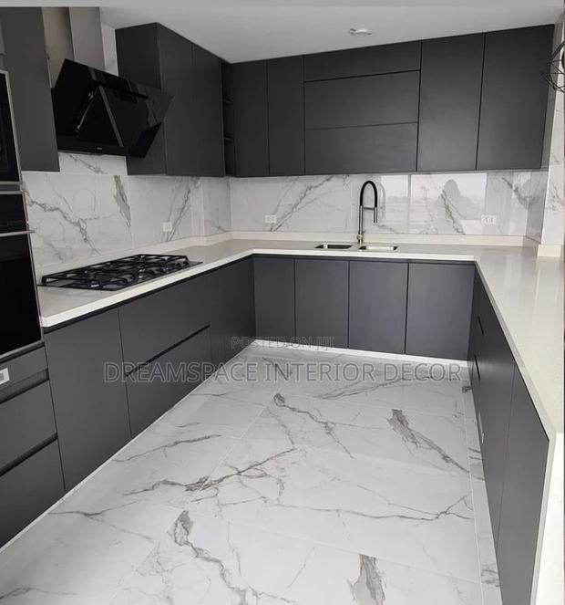 Modernist Marble Looking Countertops of Kitchens Available