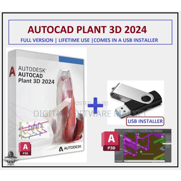 Autocad Plant 3d 2024 + Usb Installer Lifetime License · Photo 2