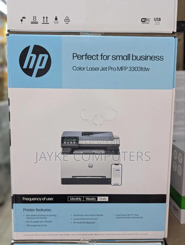 Hp Color Laserjet 3303fdw –Wireless, Print, Scan, Copy photo 2