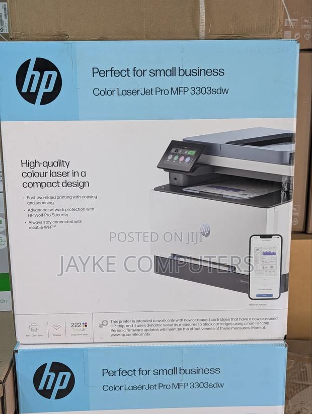 Hp Color Laserjet 3303fdw –Wireless, Print, Scan, Copy photo 3