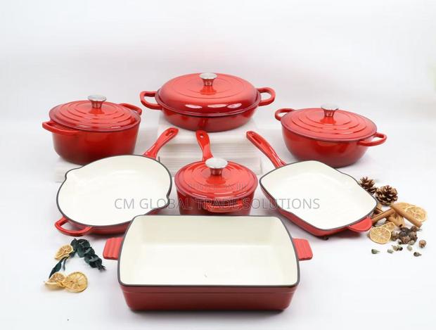 11 PCS Cast Iron Cookware