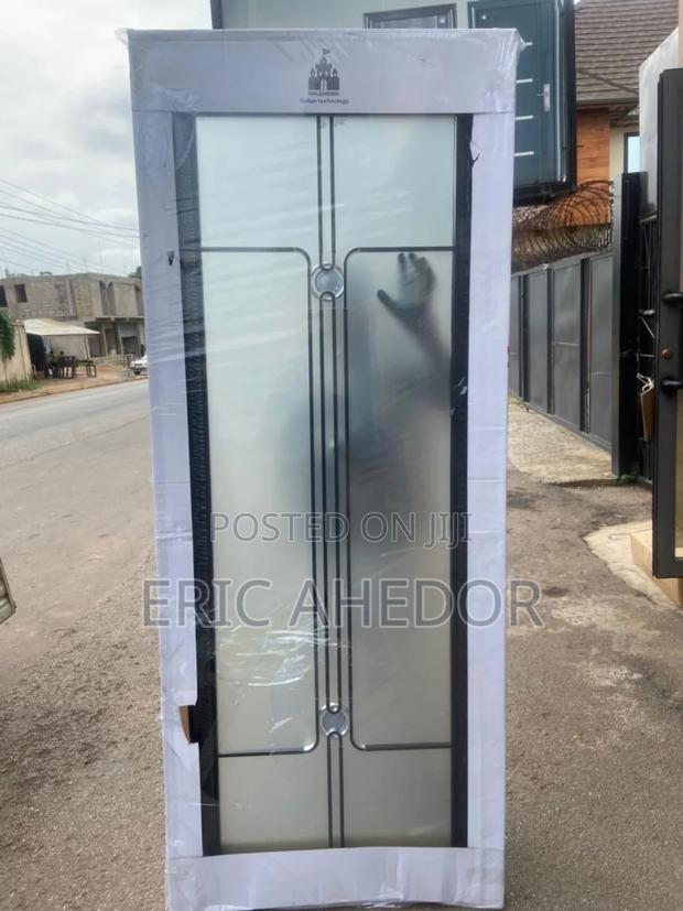 Black Middle Design Glass Door and Accessories · Photo 2