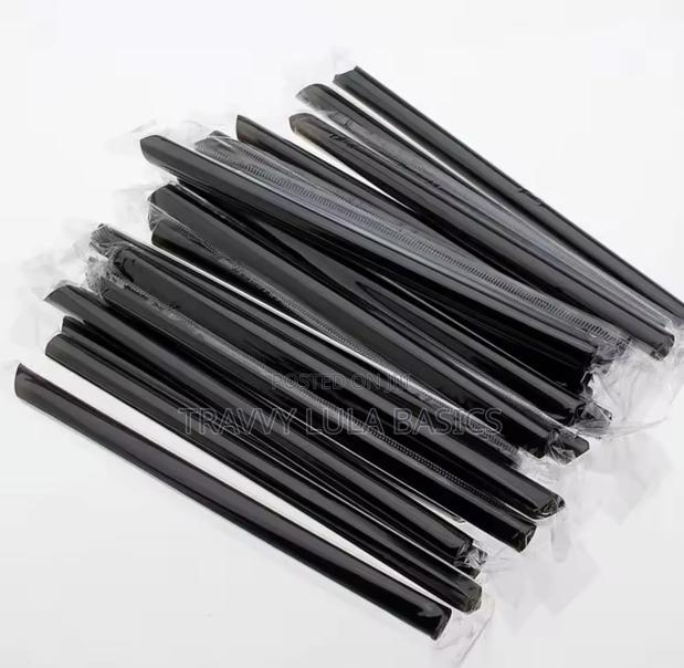 Black Hollow Straws Jumbo · Photo 2