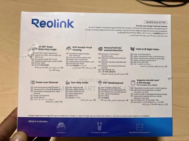 Reolink Duo 2v Poe 8mp Uhd Vandal-Proof 180° Panoramic photo 4