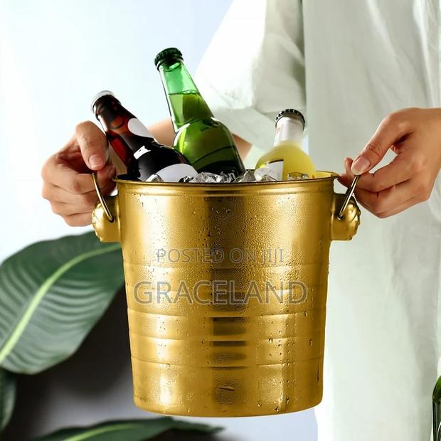 This Is Original 2in1 Golden Ice Buckets for Dinner-Party’S · Photo 4
