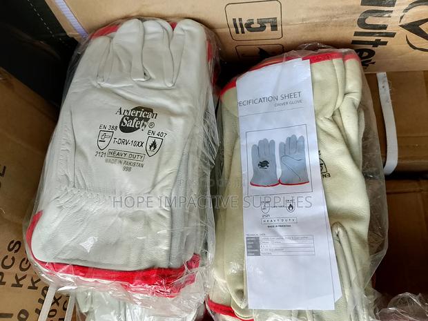 Heavy Duty Leather Gloves / Rigger Gloves (Pure Leather)