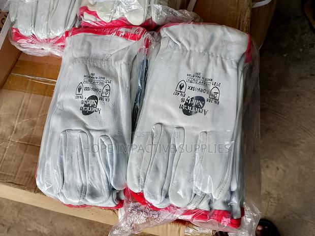 Heavy Duty Leather Gloves / Rigger Gloves (Pure Leather)