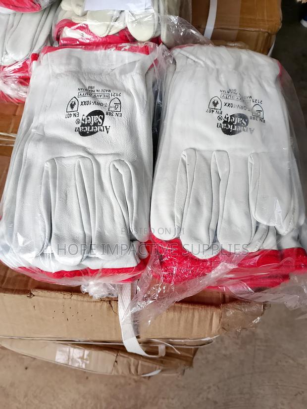 Heavy Duty Leather Gloves / Rigger Gloves (Pure Leather)