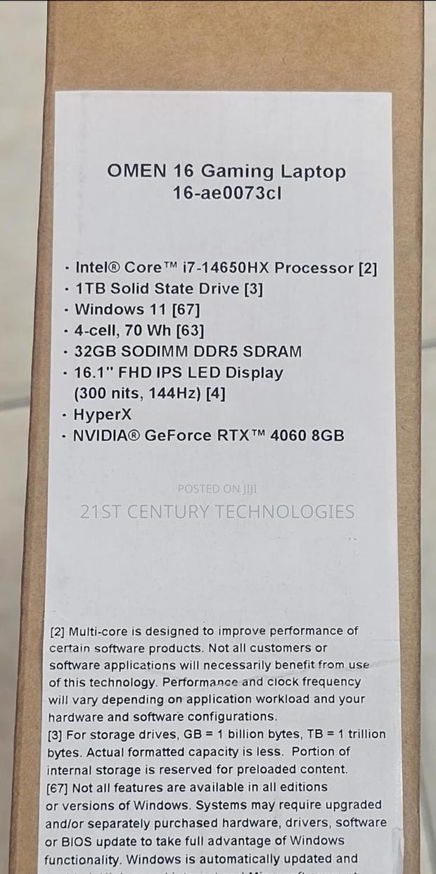 New Laptop HP Omen 16 32GB Intel Core i7 SSD 1T · Photo 4