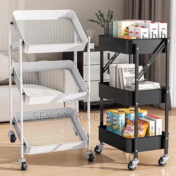 3 Tier Foldable Storage Trolley Cart /Rack · Photo 2