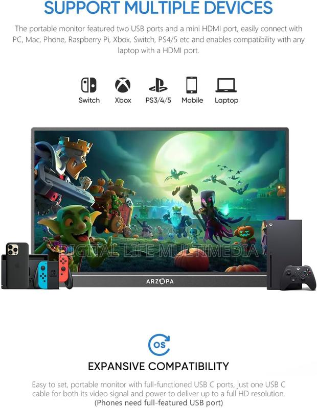 Z1c Gaming Portable Monitor Arzopa photo 2