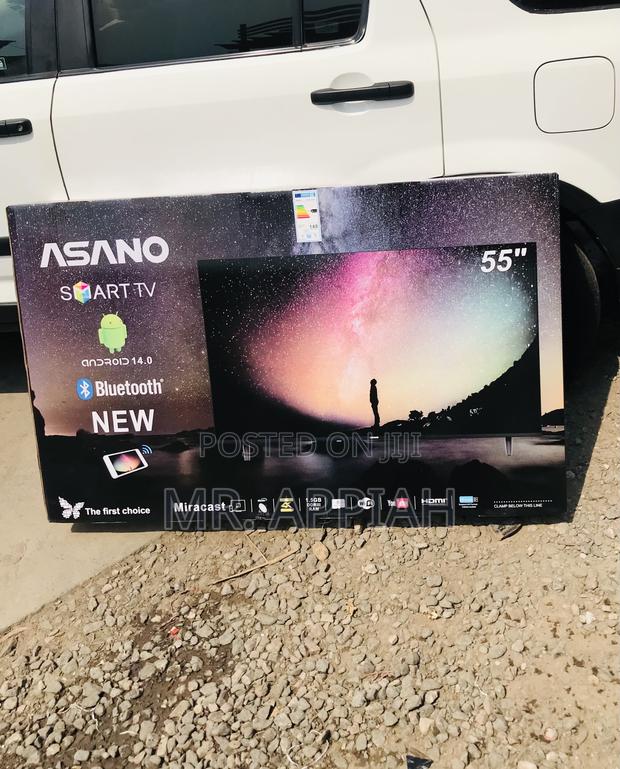 Newly Made Asano 55” Uhd Smart Television(Black) · Photo 3