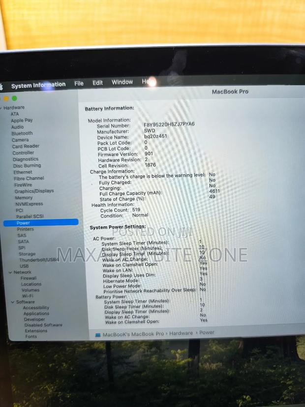 Laptop Apple MacBook Pro 2019 8GB Intel Core i5 SSD 500GB photo 6