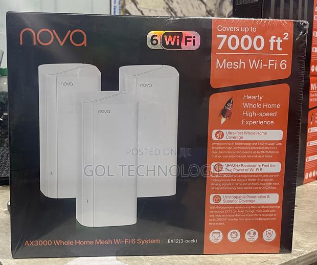 Tenda Nova Mx12(3-Pack) Ax3000 Whole Home Mesh Wi-Fi 6 · Photo 4