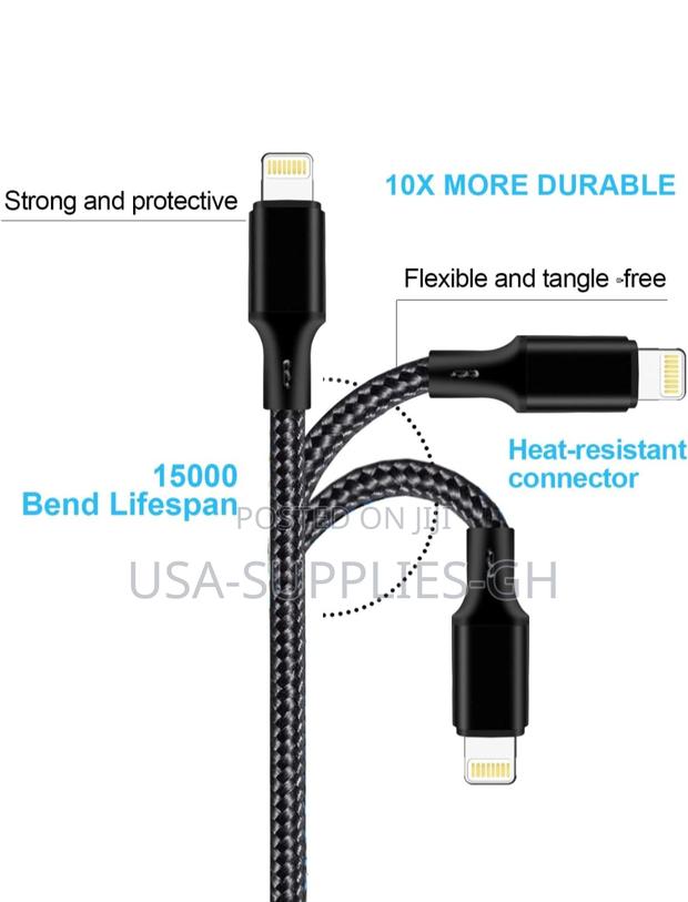Apple Mfi Certified Usb-C to Lightning Braided Cables - Usa photo 3