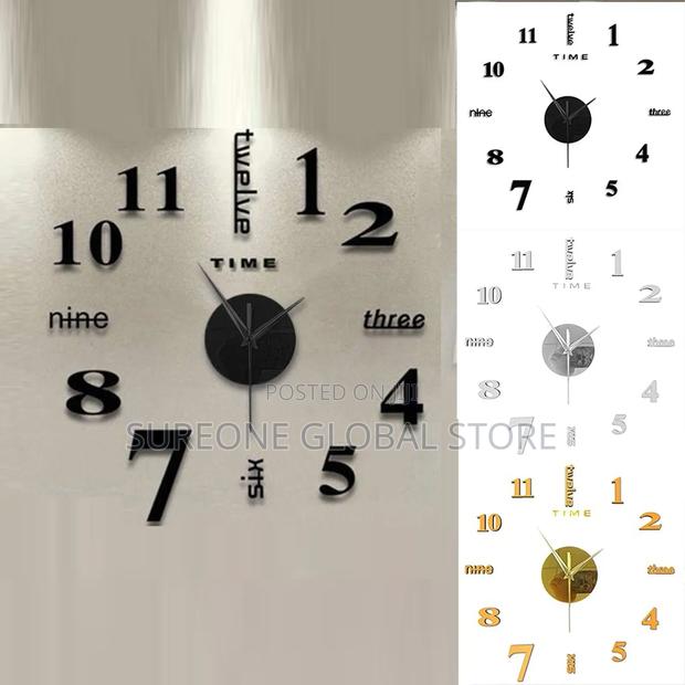 3d Soundless 90 to 120cm Clock Large-Sized · Photo 4