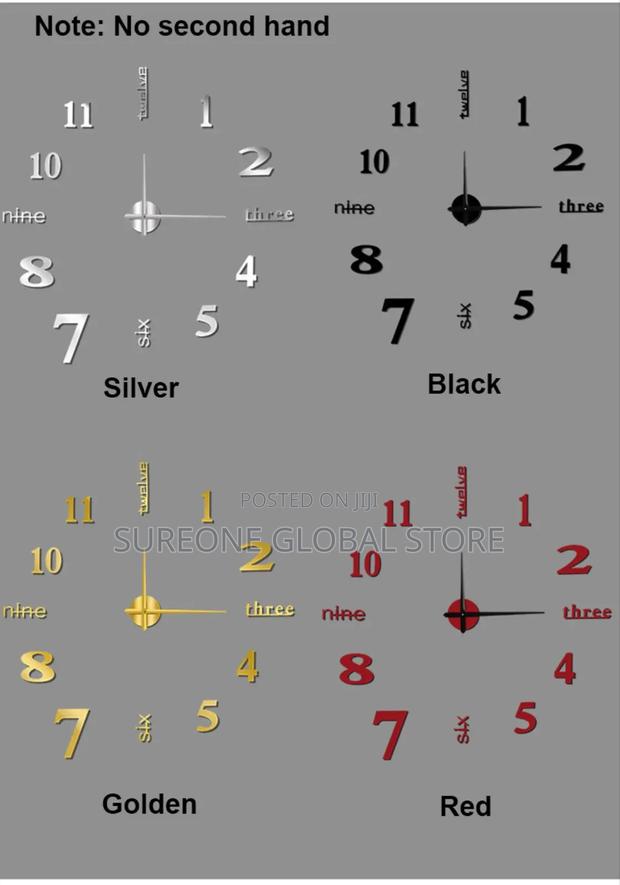 Modern Diy Wall Clock 3d Decorative · Photo 4