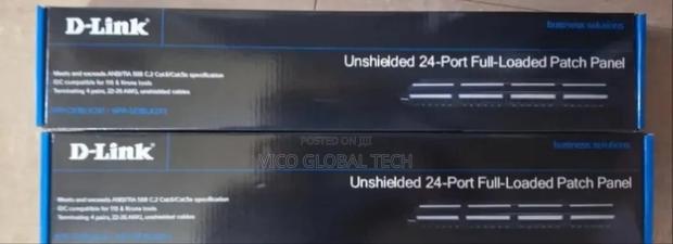 D-Link 24port Patch Panel Full Loaded · Photo 1