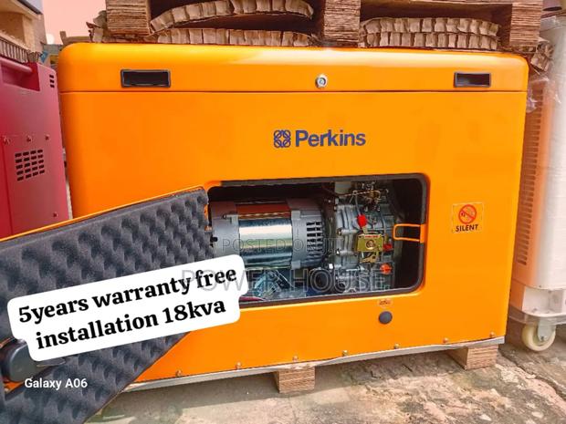 Hub Dynamo 18kva Yellowish Diesel Generator 18kva Perkins · Photo 2
