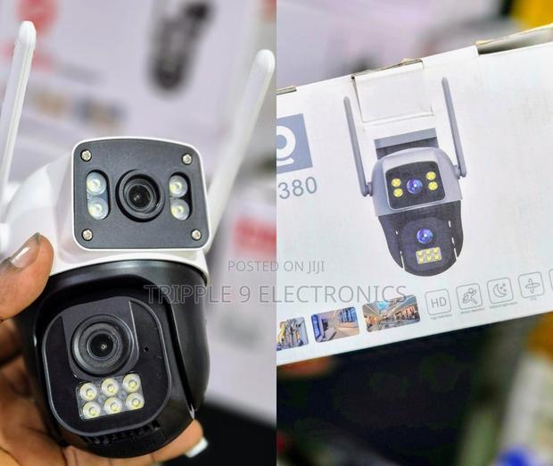 Dual Lens Portable Wifi CCTV Indoor/Outdoor Camera