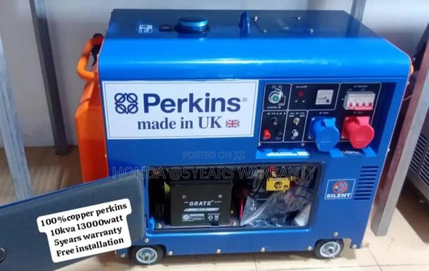 Blue and Orange Perkins 10kva 13000watt Generator 3phase · Photo 2