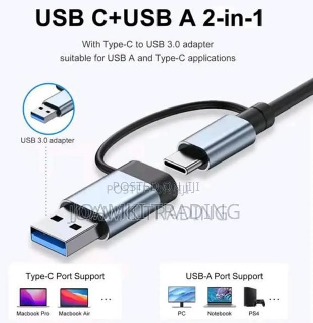 7 In 2 Usb C Hub 3.0 Splitter 4 Laptop, Phone, iPad. photo 3