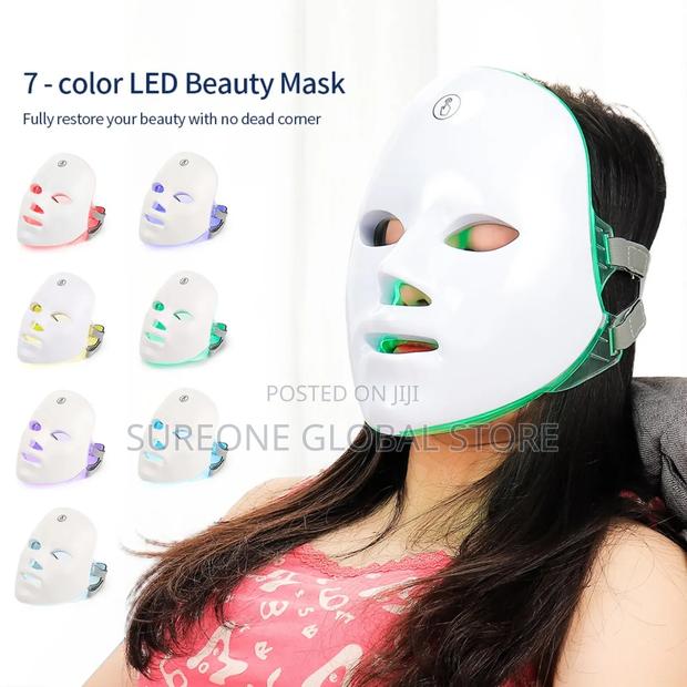 Facial Led Mask Red Light Therapy Anti Aging Face Neck · Photo 3