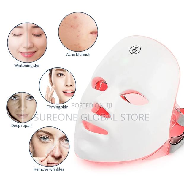 Facial Led Mask Red Light Therapy Anti Aging Face Neck · Photo 4
