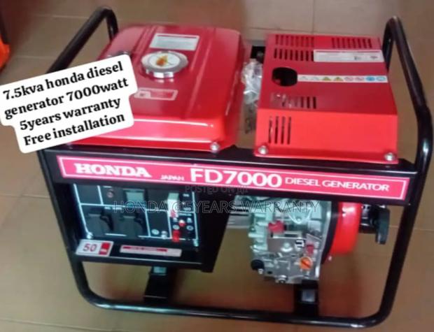 Clear Energy Honda 7.5kva Generator 7000watt Diesel 7.5kva · Photo 2