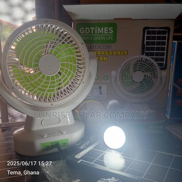 Solar Rechargeable Fan photo 2