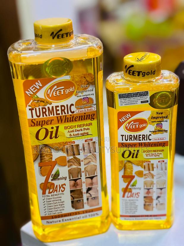 Veet Gold Turmeric Super Whitening Body Repair Oil-1000ml · Photo 2