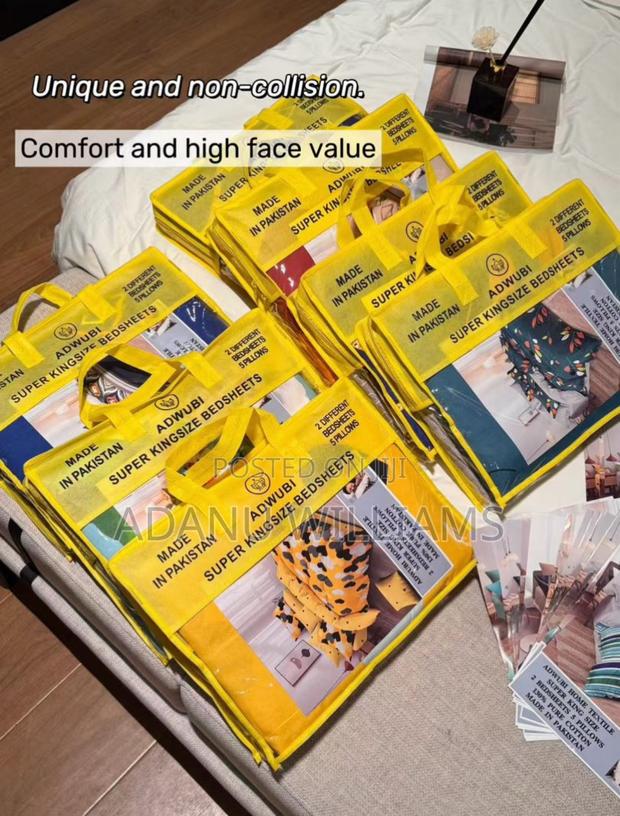 Super Soft Pure Cotton Bedsheets Set 7pcs · Photo 3