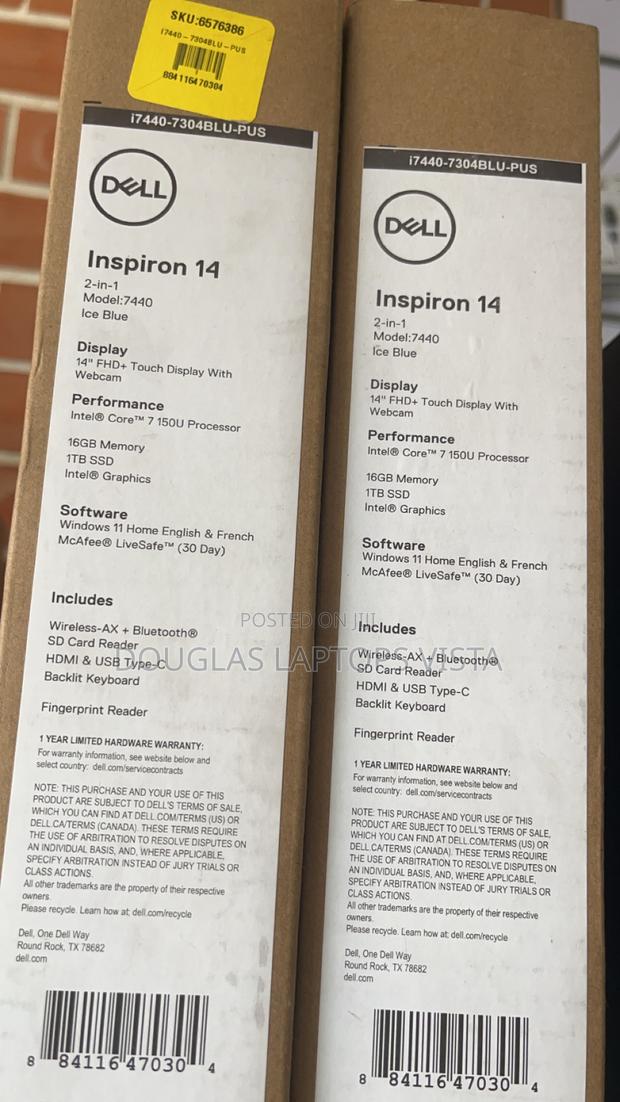 New Laptop Dell Inspiron 14 16GB Intel Core I7 SSD 1T photo 2