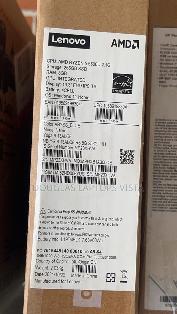 New Laptop Lenovo 8GB AMD Ryzen 5 SSD 256GB