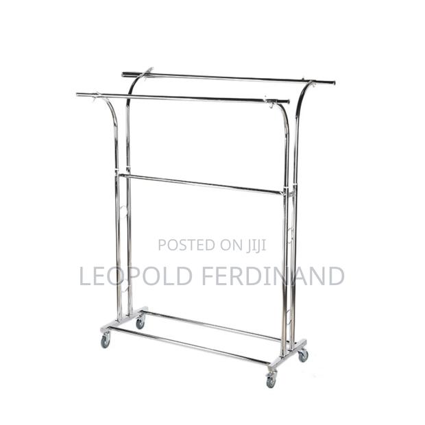Double Sided Silver Clothing Racks · Photo 3